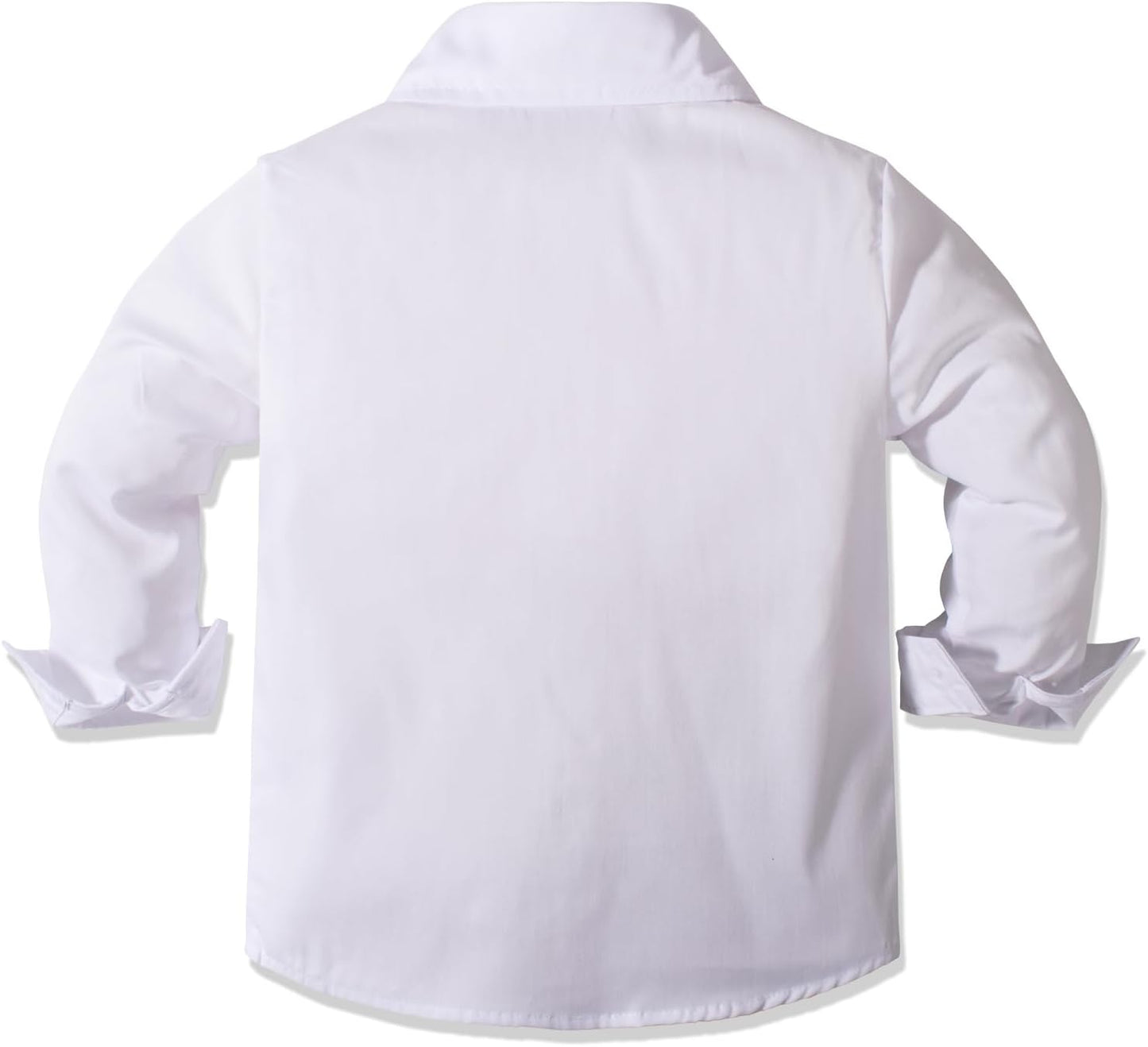 Boys Suit Set Formal Dress Shirt with Bow Tie, Slim Vest and Pants Toddler Boy Clothes Suits