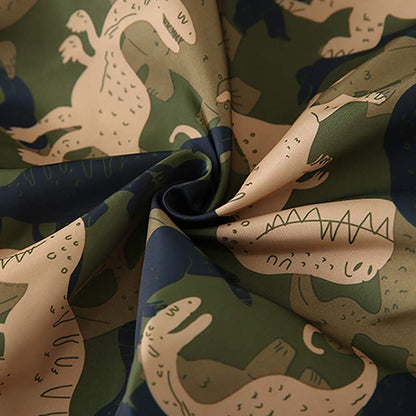 Toddler Baby Boys Cartoon Dinosaur Print Hooded Jacket Long Sleeve Windproof Coats Zip up Trench Windbreaker Outerwear