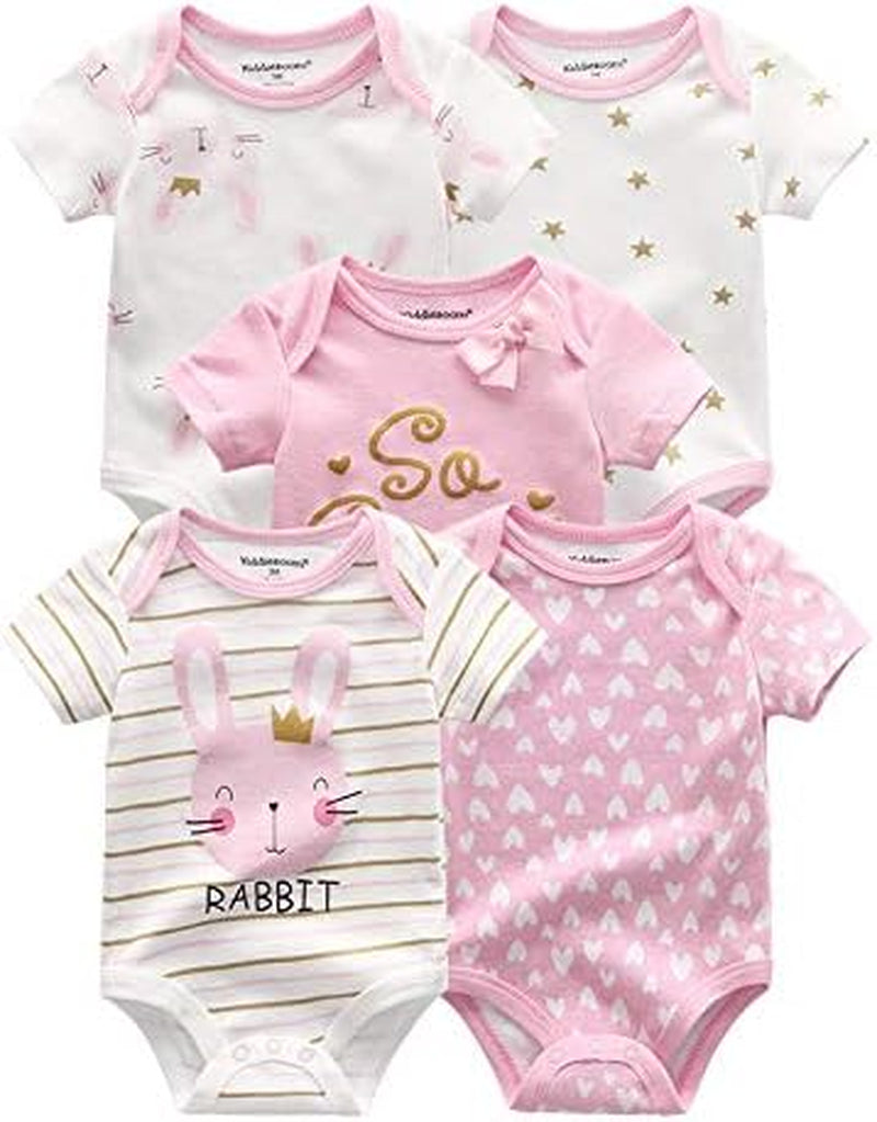 Unisex Newborn Baby Short-Sleeve Bodysuit Baby Layette Essentials Giftset Clothing Set