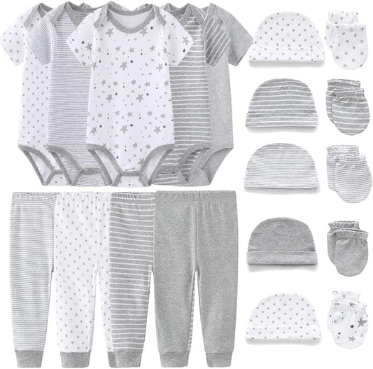 Newborn Baby Cute Design Bodysuit Short Sleeve One-Piece Baby Clothes for Boys and Girls